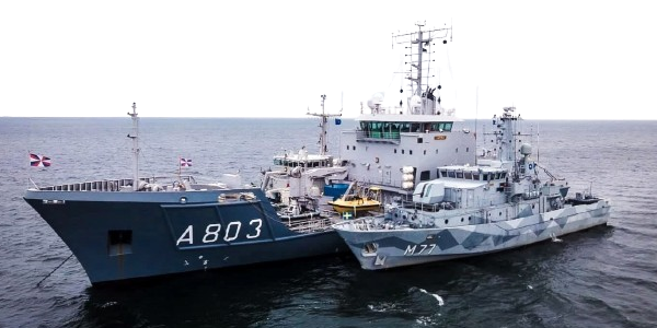 A NATO ship in the Baltic